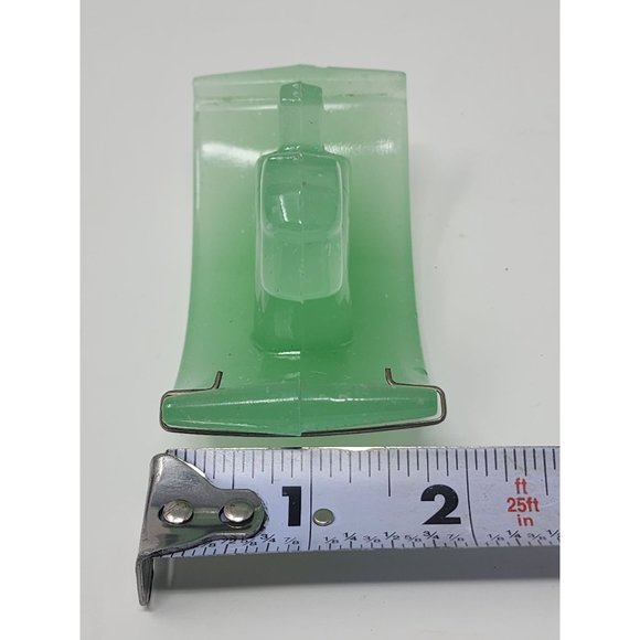 Vintage Scotty Dog Ink Blotter Opaque Green Jadeite Glass - Picture 9 of 10